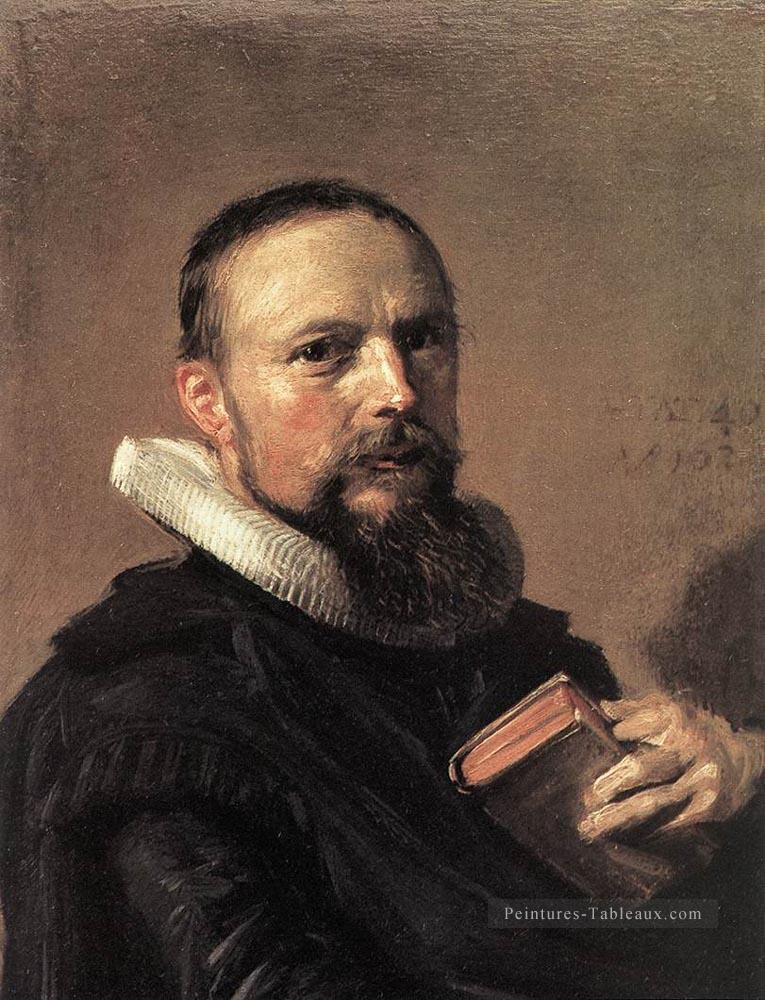 Samuel Ampzing portrait Siècle d’or néerlandais Frans Hals Peintures à l'huile